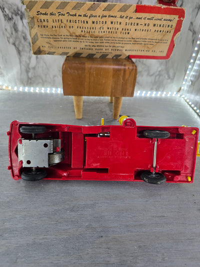 1950's Vintage Toy Renwall Pumper Fire Engine with original  Box