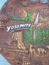 1960's Vintage Plastic  Wood Grained Yosemite National Park Collector Plate