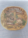 1960's Vintage Wood Grained Plastic Colorado, Colorado Springs -The Broadmoor-Souvenir Tourist Decor bowl