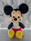 1970's Vintage Walt Disney Characters Mickey Mouse Plush Stuffie