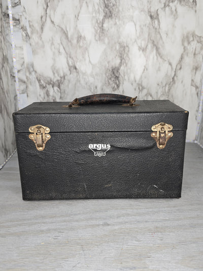 1940's Vintage Argus Slide Projector with Leather Case and Instructions