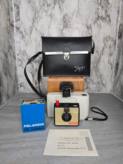 1960's Vintage Polaroid Swinger's Camera with Carrying Case