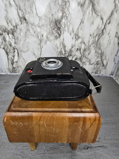 1940's Vintage Art Deco Styled Ansco Flash Clipper Camera with Leather Case