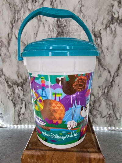 2019 Walt Disney World Park Souvenir Pop Corn Bucket with Lid