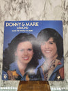 1975 Vintage Donny & Marie Osmond -Make the World Go Away Record 33-RPM