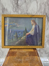 1920's Antique Jesus on the Mount of Olives Framed Lithograph by Giovanni