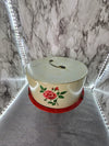 1952 Vintage Decoware Cake Serving Tin with handle