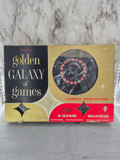 1960 Vintage "Golden Galaxy of Games" board game by Transo Gram