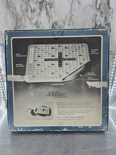 1977 Vintage "Deluxe Edition Scrabble" game board by Selchow & Righter Company