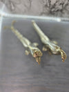 1950's  Silver Plated Metal Pheasant Bird Figurines-set of 2