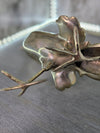 1950's  Silver Plated Metal Pheasant Bird Figurines-set of 2