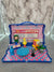 1980's Sesame Street Cookies Shop with four characters and furniture