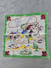 1960's Walt Disney Childs Handkerchief Mickey, Donald, Huey, Duey and Louie
