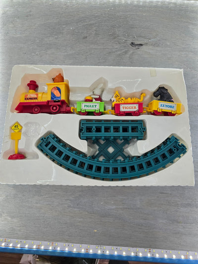 1980's Walt Disney Winnie The Pooh Battery Powered Train Set by Sears