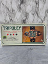 1969 "Tripoley- the original game of Michigan Rummy/ Hearts/ Poker" game board