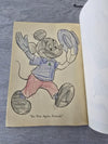 1970's Disney Mickey Mouse Club Coloring Book "Mouseketeer Mad cops" 36 pages