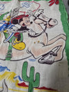 1960's Walt Disney Childs Handkerchief Mickey, Donald, Huey, Duey and Louie