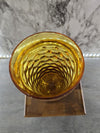 1970's Indiana Glass Amber Whitehall Cubist Colony Water Glasses set of 5