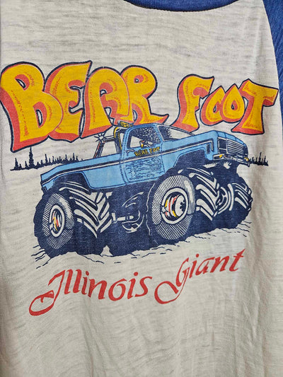 1980's Vintage Bear Foot Illinois Giant Monster Truck T-shirt