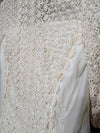 1960's Vintage off white Daisy laced Wedding dress with train