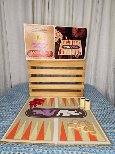 1975 Vintage MCM Backgammon Game