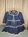1980's Vintage extra poofy Child's blue dress