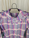 1980's Vintage Pre-teen adjustable collared dress shirt