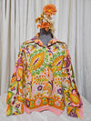 1960's Vintage MCM Flowered button up shirt