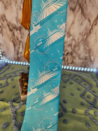 2023 Modern Official Disney Parks Tomorrowland silk tie