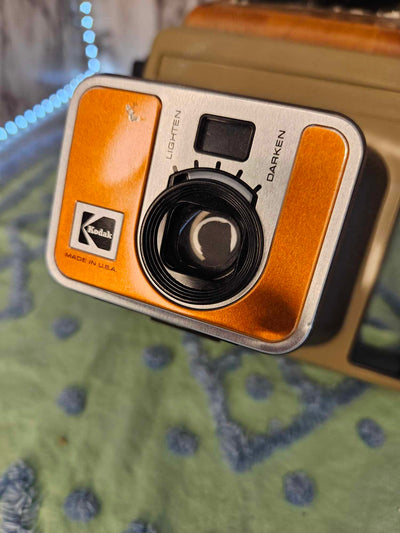 1977 Vintage MCM Kodak Pleaser Instant Camera with instructional booklet