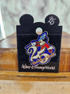 1996 Vintage Walt Disney World 25th Anniversary Sorcerer Mickey Pin