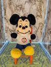 1960's Vintage MCM Mickey Mouse Club Plush Mickey Mouse