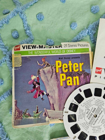 1970's Vintage MCM Disney Peter Pan view master reels