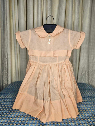 1960's Vintage MCM Pink Childs party dress