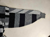 1980's Vintage Silver and Black Gull Wing sweater