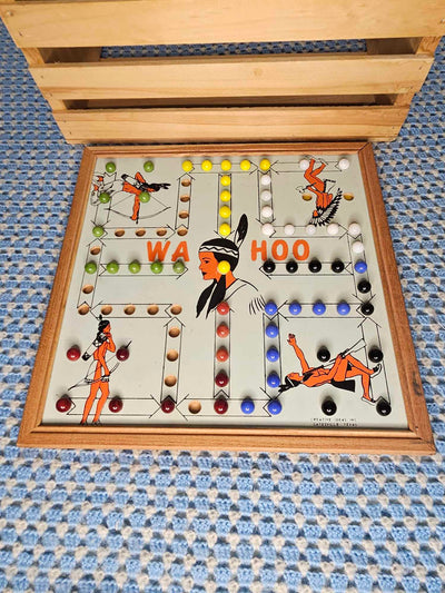 1960's Vintage MCM Wa Hoo Marble game