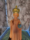 Vintage Infant of Prague Blow Mold Nan-San Baby Jesus Lighted Child Statue Lamp