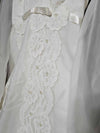 1960's Vintage white wedding gown with amazing detachable waterfall train