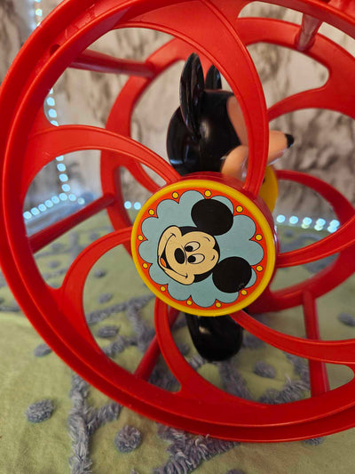 1960's Vintage MCM Walt Disney Productions Mickey Mouse rolling toy rattle