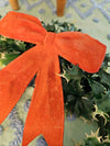 1960's Vintage MCM plastic holly leaves and berries Christmas wreath with red felt bow