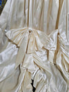 1980's Vintage gold toned satin wedding gown