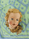 Vintage Hand painted Angel Cherub wall hanging