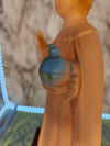 Vintage Infant of Prague Blow Mold Nan-San Baby Jesus Lighted Child Statue Lamp