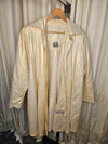 1980's Vintage Fleet Street Metallic Gold Rain Trench coat jacket