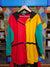 1990's Vintage Pottery Brand multicolored jacket in green, red, yellow and black