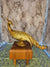 1960's Vintage MCM Syroco Gold Peacock Pheasant Figurine MCM Regency Sculpture