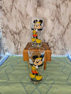 Vintage Mickey Mouse Walt Disney productions The Champ drinking glass set of 2
