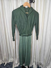 1960's Vintage MCM Forest Green dress with original tags attached Brand Lucinda