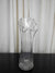 Vintage MCM Swung and Stretched Clear Glass Vase