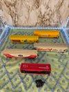 Vintage TYCO HO scale model train cars set of five